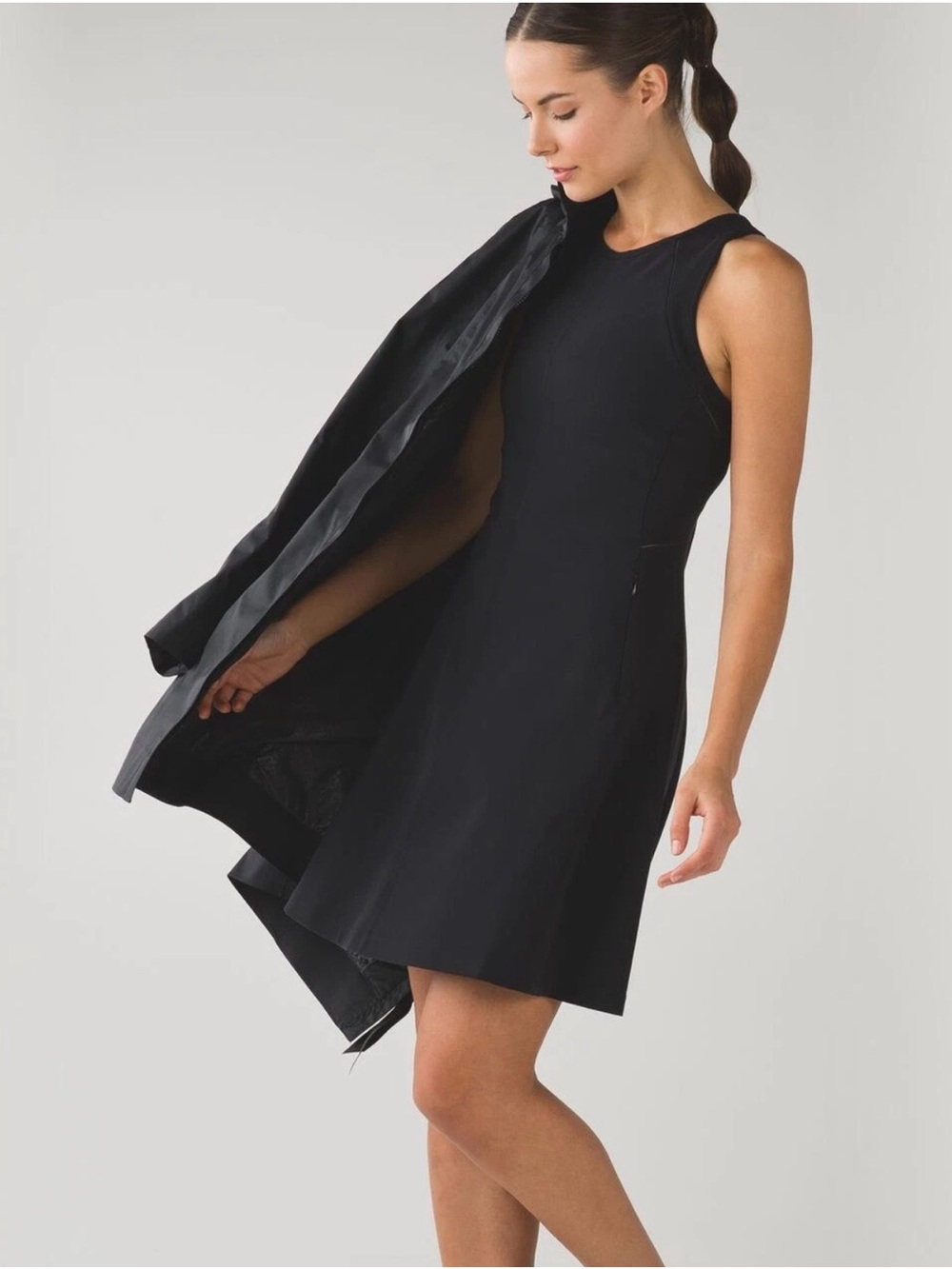 lululemon athletica Go ‘Til Dawn Dress Sz 6 Black